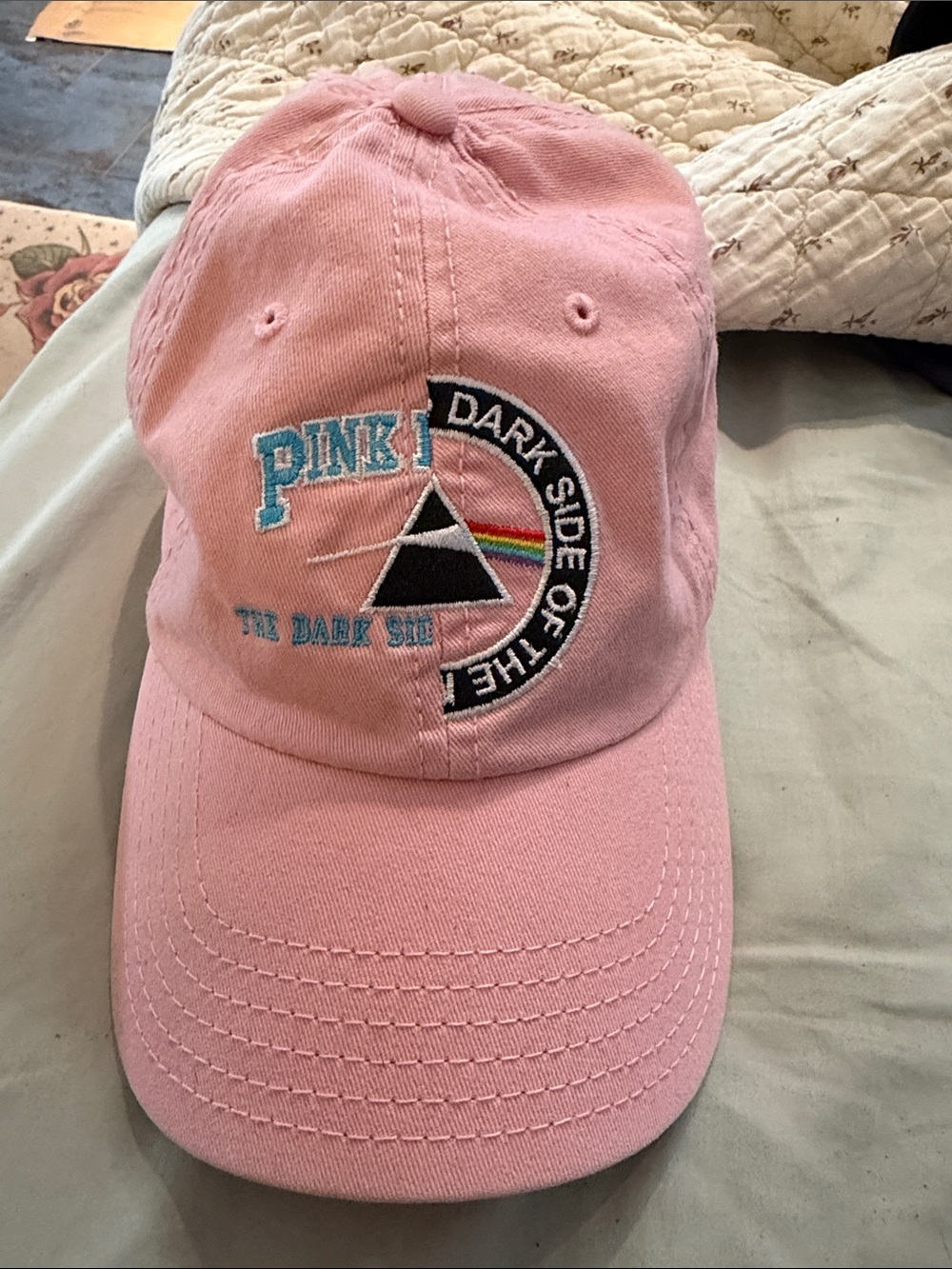 Pink Floyd  'Dark Side' Embroidered Baseball Cap